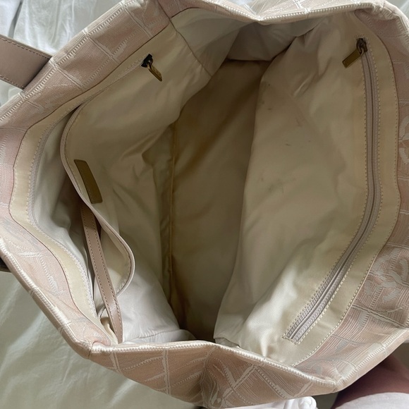 Chanel nylon bag with matching wristlet. - Picture 2 of 5